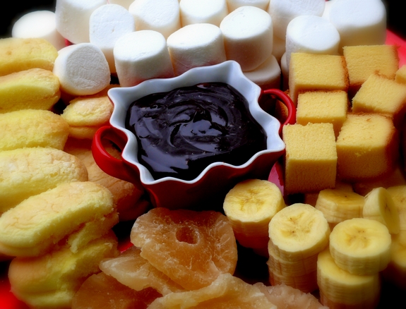 Chocolate Pinot Noir Fondue wine