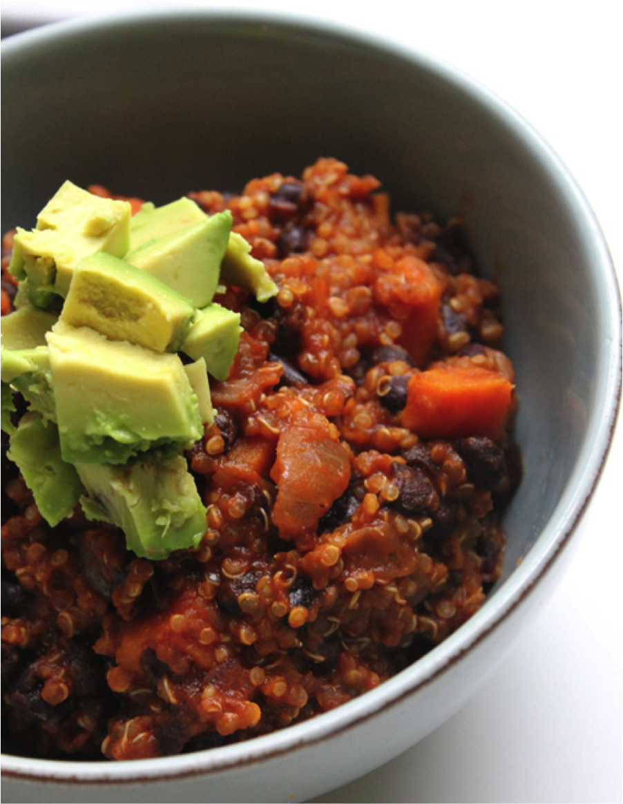 Vegan Quinoa Sweet Potato Chili