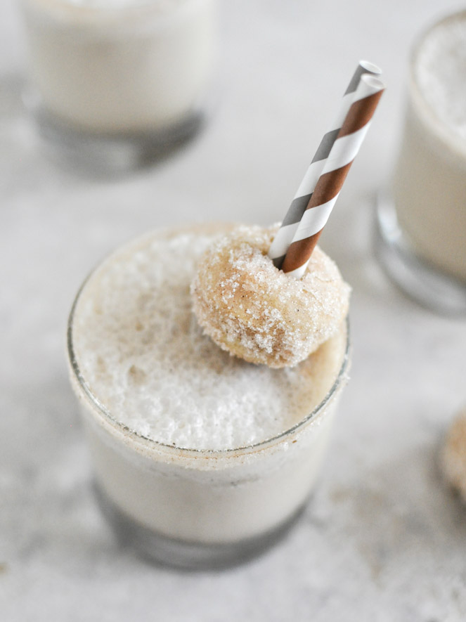 Coffee donut milkshake