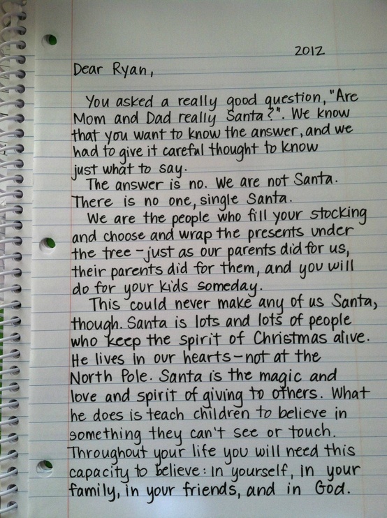 santa claus letter