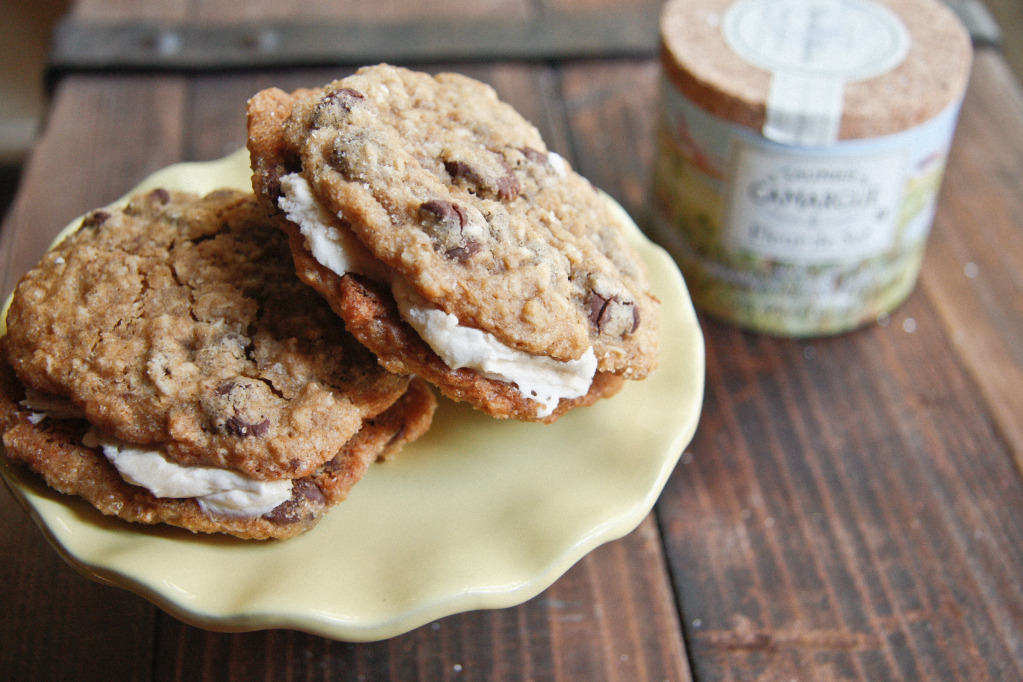oatmeal cream pies salted caramel buttercream
