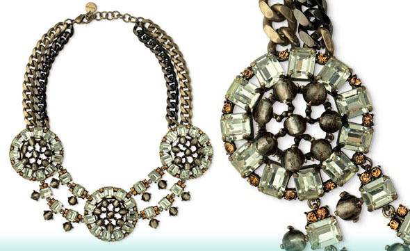 stella and dot statement bib necklace