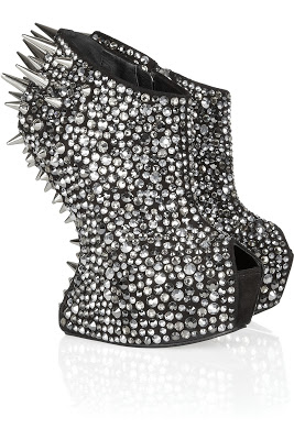 zanotti spike wedge boots