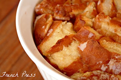 glazed donut bread pudding