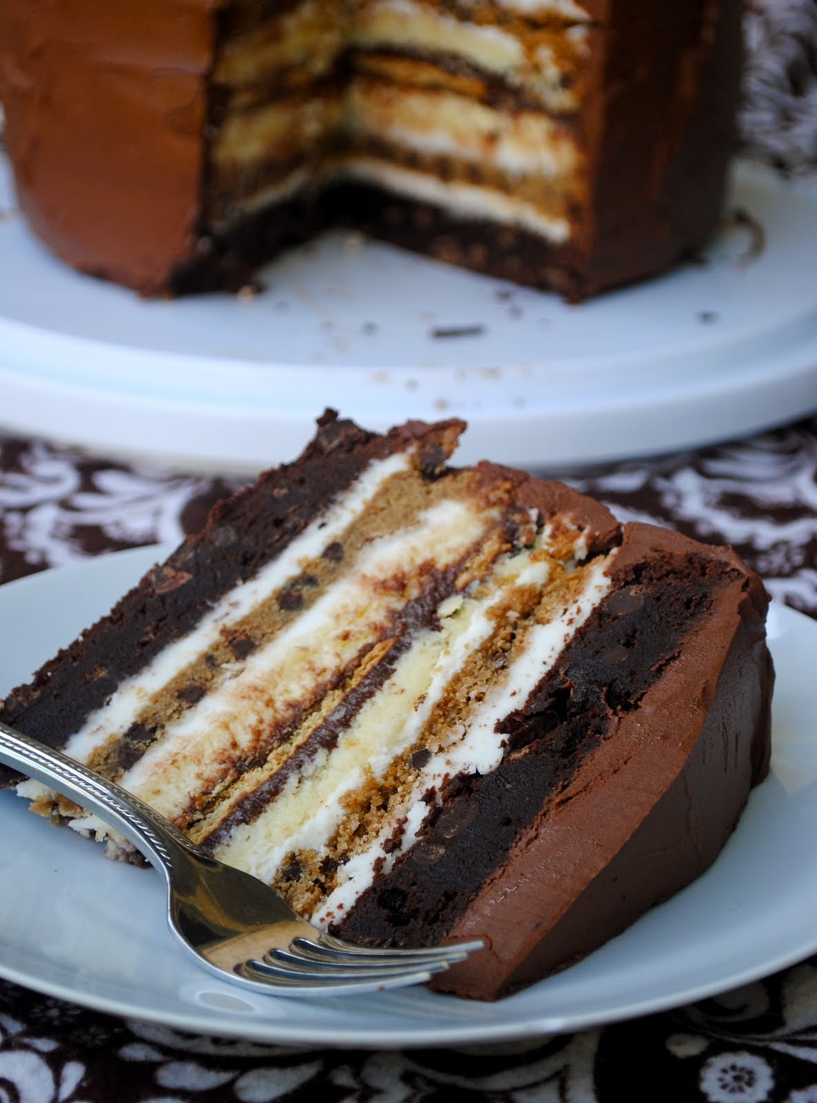 cookie brownie smores cake