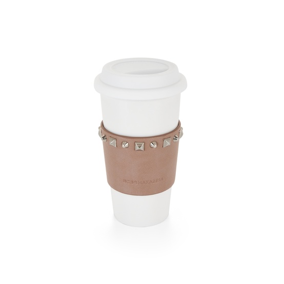 studded BCBG coffee cup