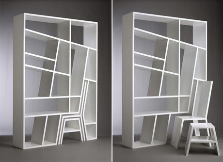 bookshelf reading nook