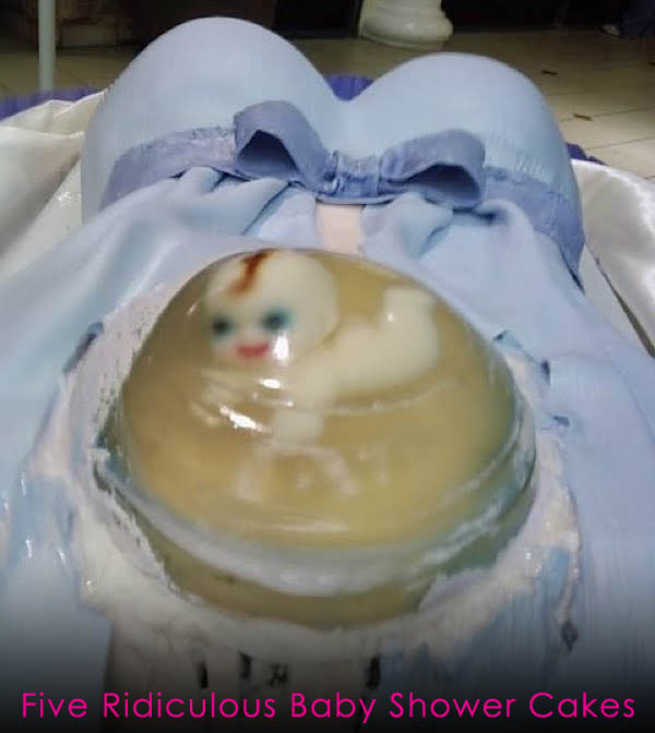 Funny baby shower cakes