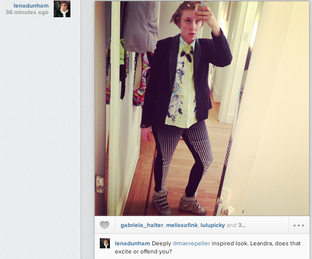 Lena Dunham x Manrepeller