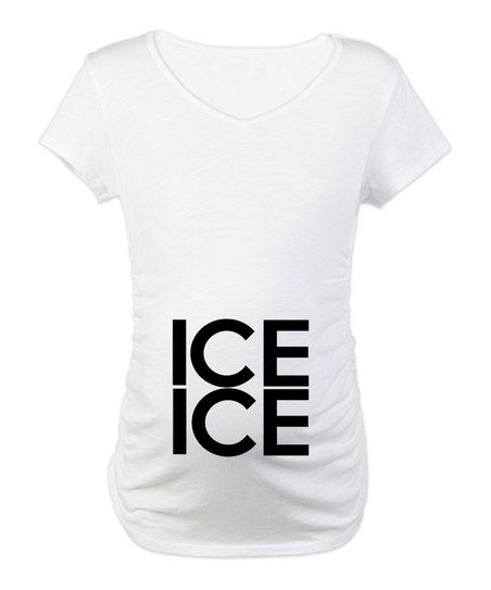 maternity shirt ice ice baby