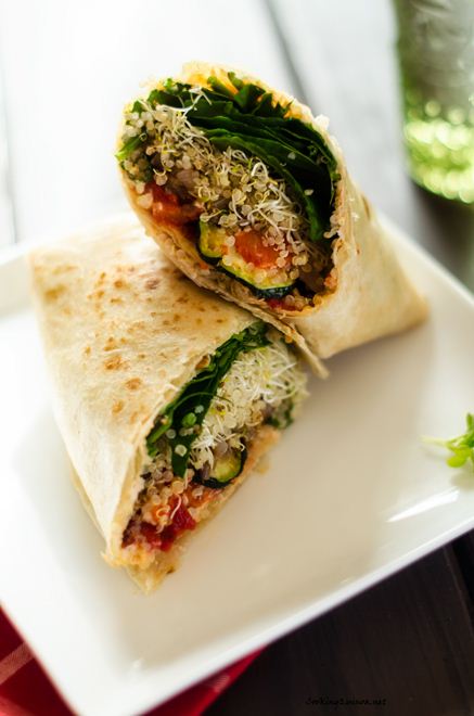 Grilled Vegetable Quinoa Wrap