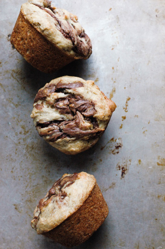 banana-nutella-muffins