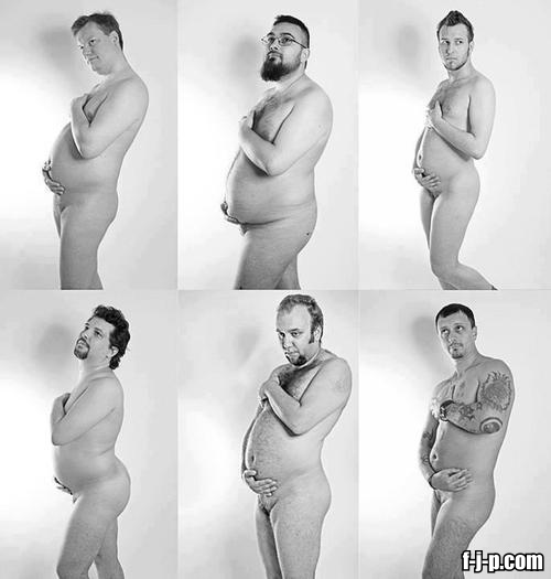 pregmancy pregnant man beer belly