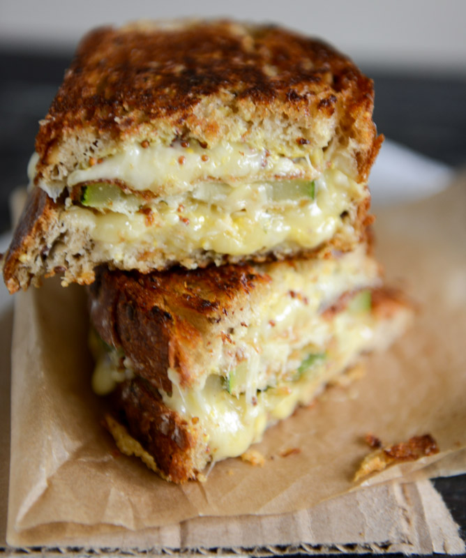 zucchini grilled cheese