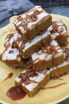 Vegan Pumpkin Pie Cream Squares