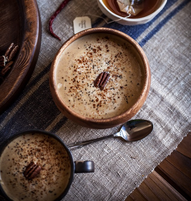 Roasted Pecan and Acorn Squash Soup
