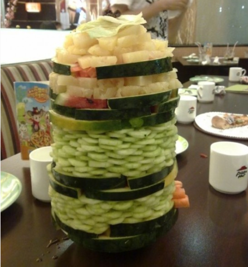 pizza hut salad towers