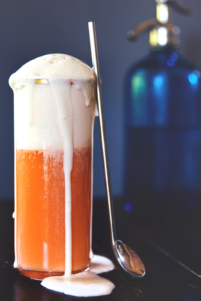 thai iced tea float