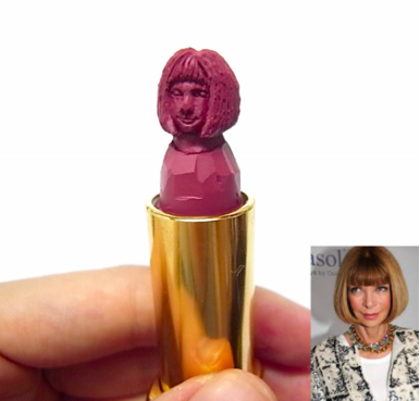 lipstick scultpure