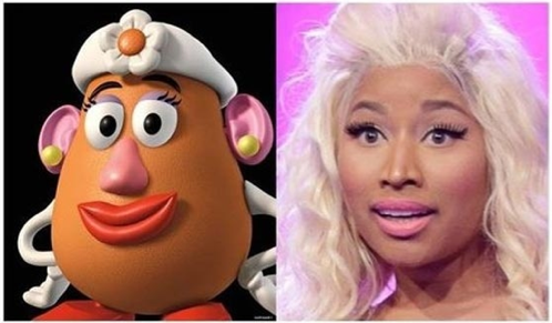 celebrities and cartoon lookalikes