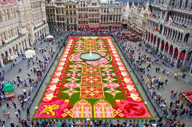 flower carpet, brussels