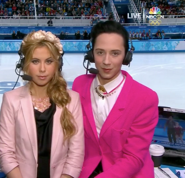 johnny weir pink blazer