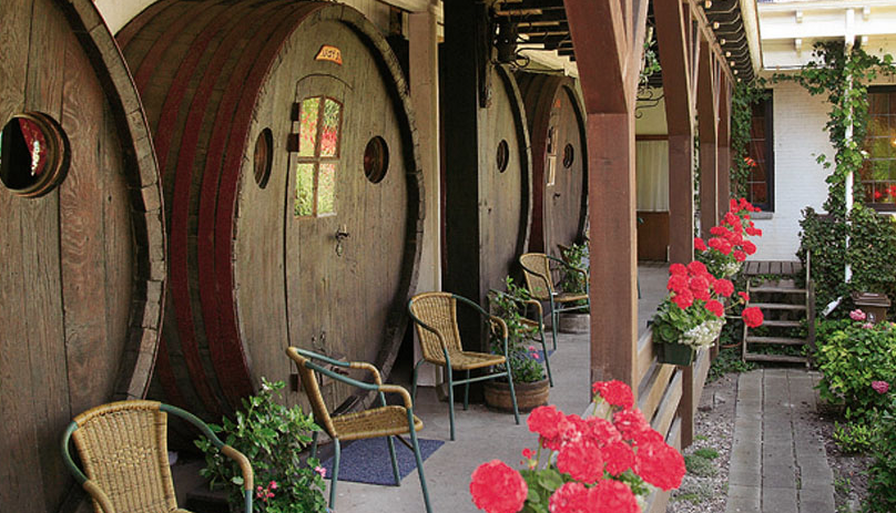wine barrel hotel