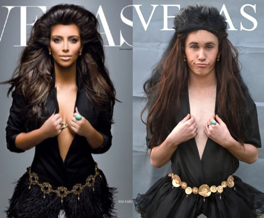 teenage boy recreates celebrity looks