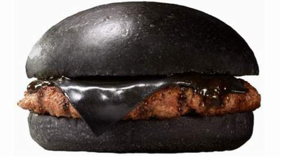 black cheeseburger