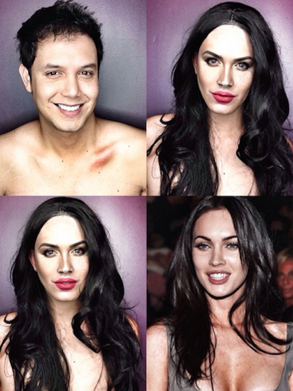 celebrity makeup transformations