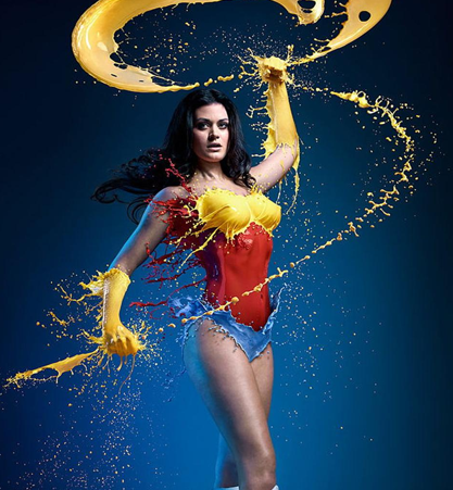 superhero body paint