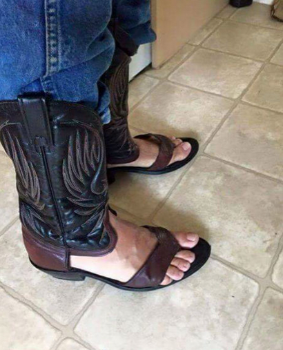 cowboy boot sandals
