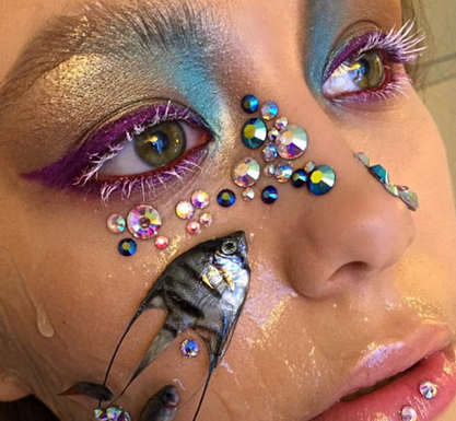 dead fish makeup
