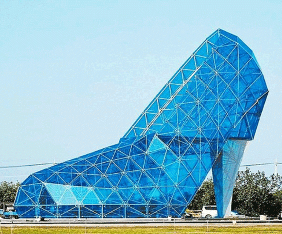 high heel shoe church
