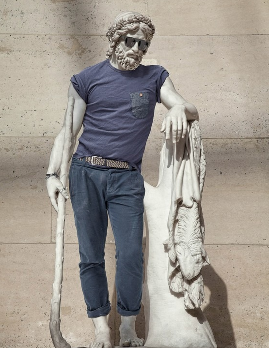 greek statue hipsters