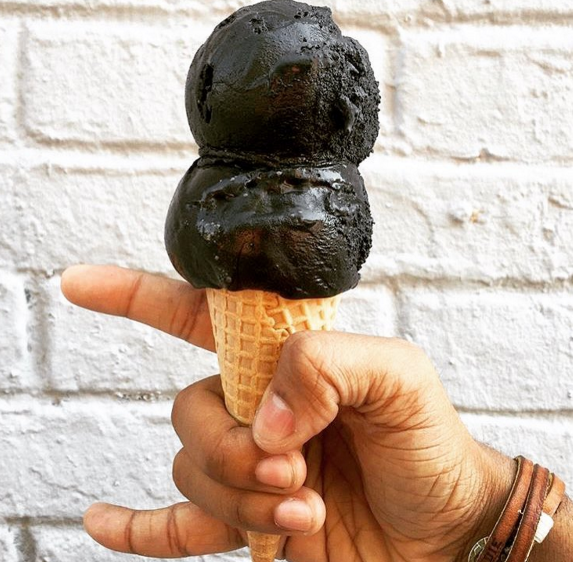 black ice cream