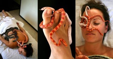 snake massages
