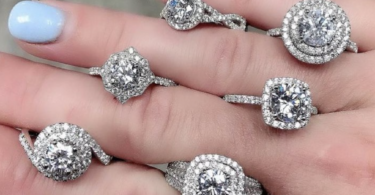 halo engagement rings
